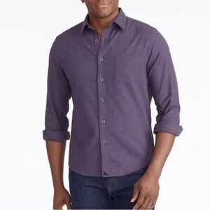 UNTUCKit Men's Sherwood Flannel Casual Purple Button Down Shirt Size L